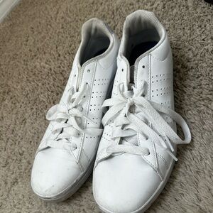 K-SWISS White Leather Sneakers